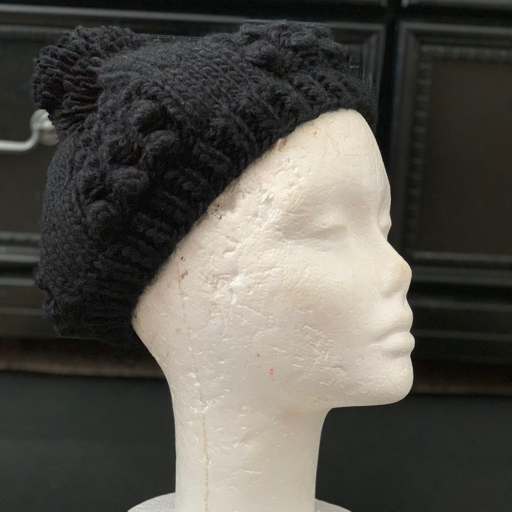 Black Knit Winter Hat